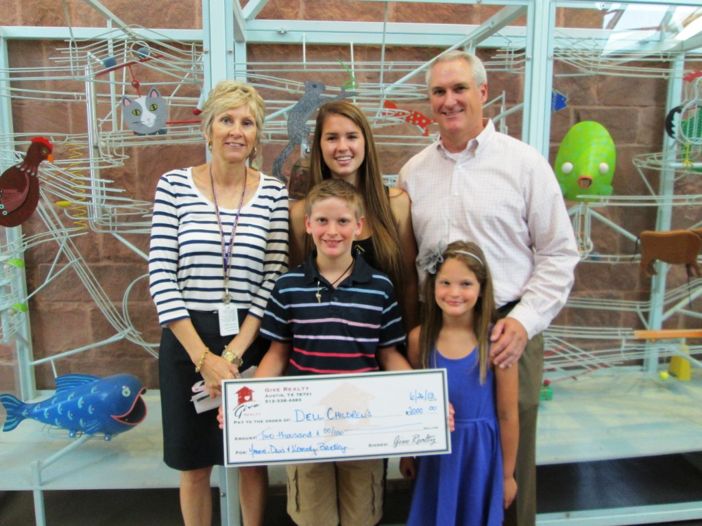 $2,000 Donated to Dell Children’s Medical Center Foundation on Behalf of the Brindley Family