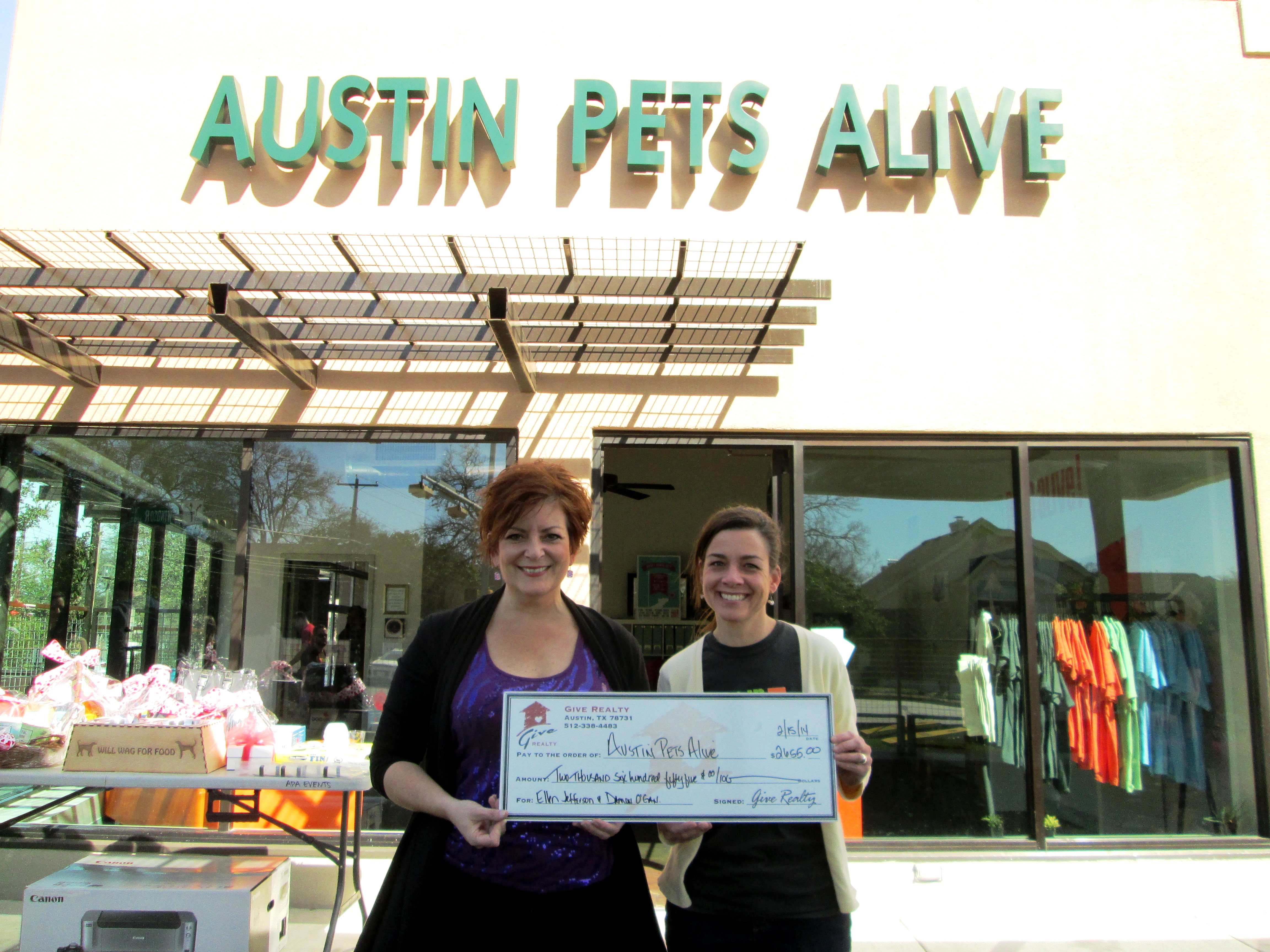 $2,655.00 Donated to Austin Pets Alive! on Behalf of Ellen Jefferson & Damon O’Gan